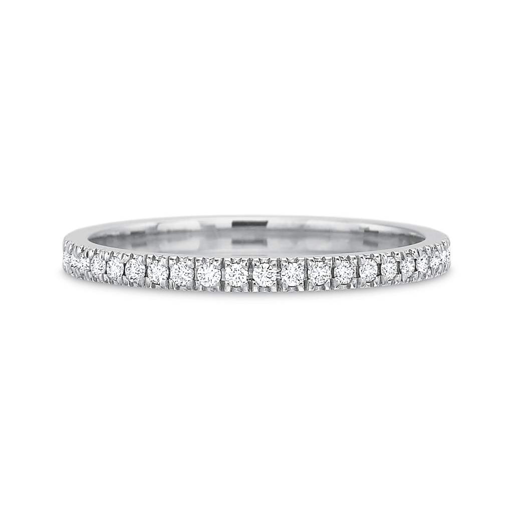 Classic Diamond Eternity Wedding Band- Light