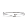 Contour Diamond and White Gold Hinge Bracelet by Diana Vincent