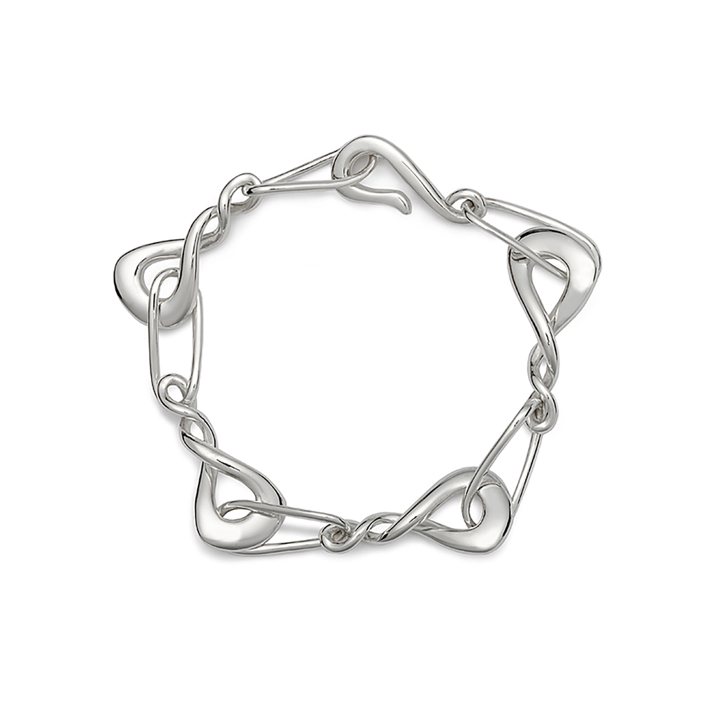 Twizzle Bombay Sterling Silver Link Bracelet by Diana Vincent