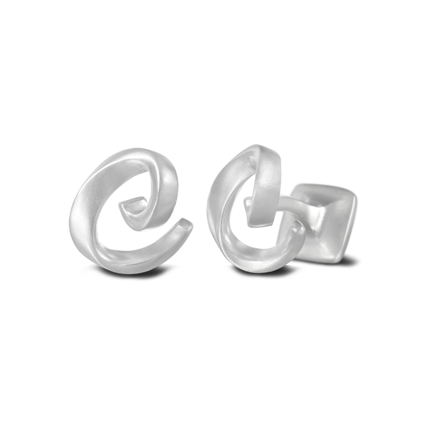 Signature Sterling Silver or Gold Men's Cufflink Letter C