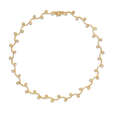 Contour Diamond and Yellow Gold Link Necklace by Diana Vincent