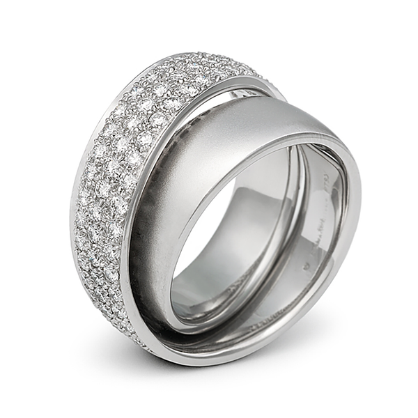 Continuum Outside Diamond Pave Wedding Band by Diana Vincent