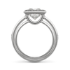 Entre Nous Princess Cut Engagement Ring Side View