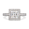 Entre Nous Princess Cut Engagement Ring by Diana Vincent