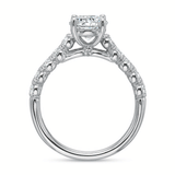 Shop the Classic Diamond Four Prong Diamond Band Engagement Ring Online