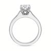 Shop the Diamond Engagement Ring with Channel set Alternating Diamond Band Online