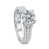 Shop the Classic Diamond Engagement Ring with Triple Diamond Band Online