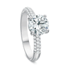 Shop the Diamond Platinum Micro Pave Engagement Ring Online