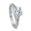 Shop the Diamond Engagement Ring with Split Diamond Band Online