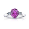 hop the Classic Pink Sapphire and Diamond Platinum Engagement Ring Online