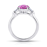 hop the Classic Pink Sapphire and Diamond Platinum Engagement Ring Online