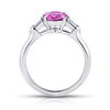 hop the Classic Pink Sapphire and Diamond Platinum Engagement Ring Online