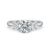 Shop the Classic Diamond Three Stone Platinum Engagement Ring Online