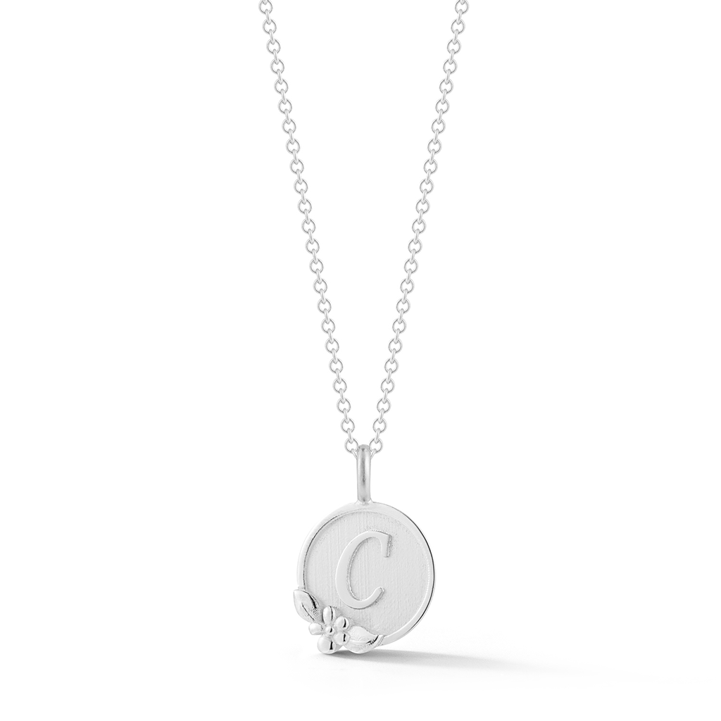 Shop the White Gold Initial C Pendant Online