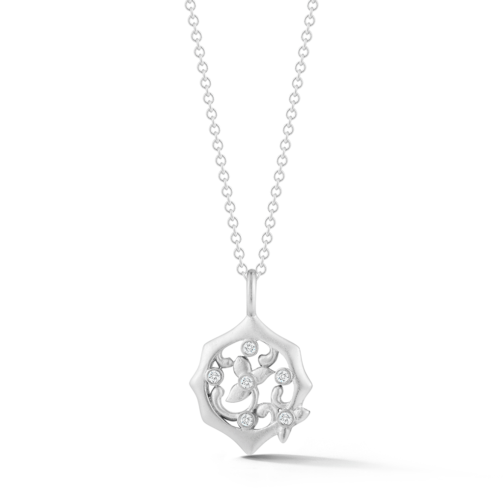 Shop Diamond and White Gold Pendant Online