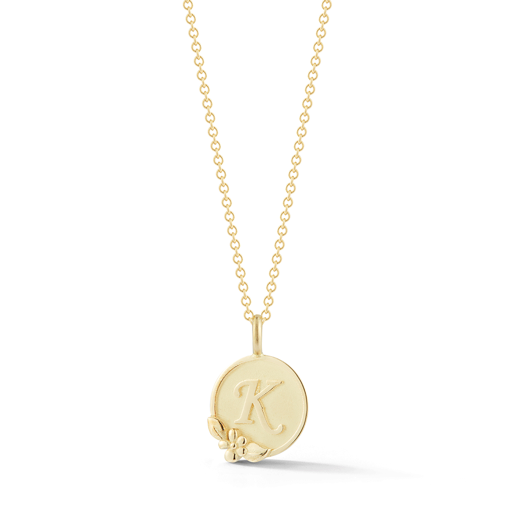 Shop the Yellow Gold Initial D Pendant Online