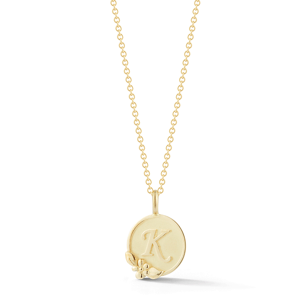 Shop the Yellow Gold Initial D Pendant Online