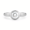 Shop 1 Carat Diamond Engagement Ring in Palladium White Gold Online