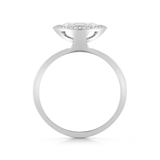 Shop the Marquise White Sapphire Halo Engagement Ring in Gold Online