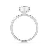 Shop the Bezel Set Round Brilliant Cut Engagement Ring in Platinum Online