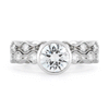 Shop 1.04 Carat Diamond Engagement Ring with Diamond Band in Platinum Online