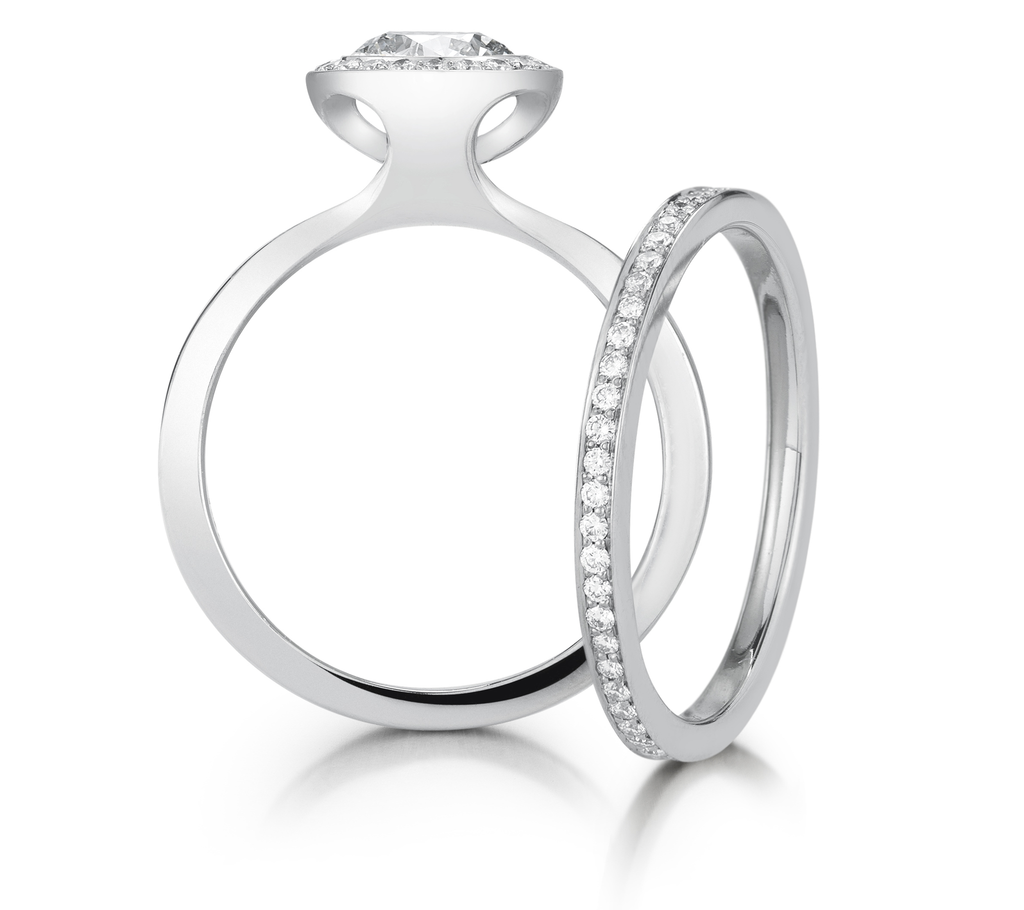 Buy the Diamond Engagement Ring Channel Set Band at our Online Store –  Diana Vincent Jewelry Designs