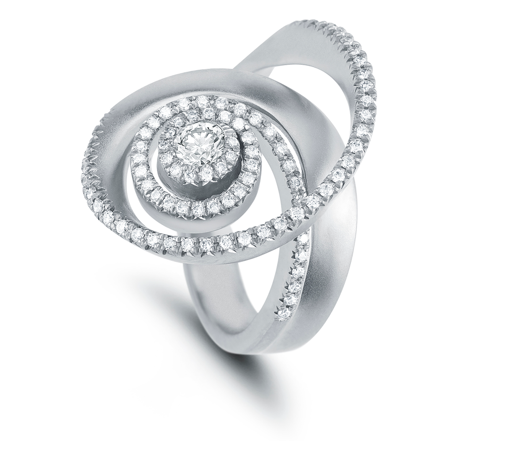 Buy Platinum Engagement Ring in India | Chungath Jewellery Online- Rs.  50,140.00