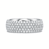 Classic Diamond 5 Row Pavé Anniversary Band