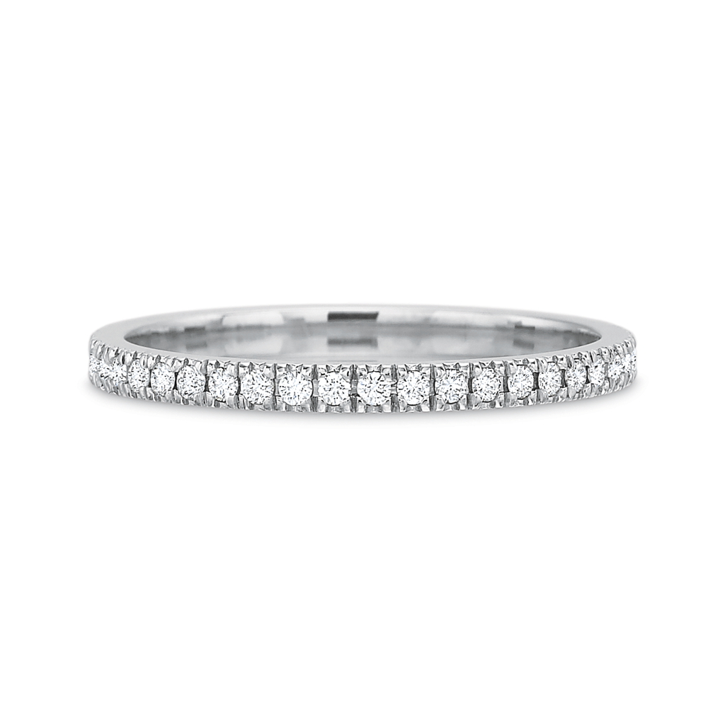 Classic Diamond Eternity Wedding Band- Light – Diana Vincent Jewelry ...