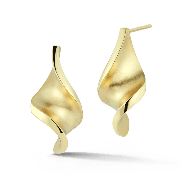 Shop the On The Edge Pirouette Yellow Gold Earrings Online