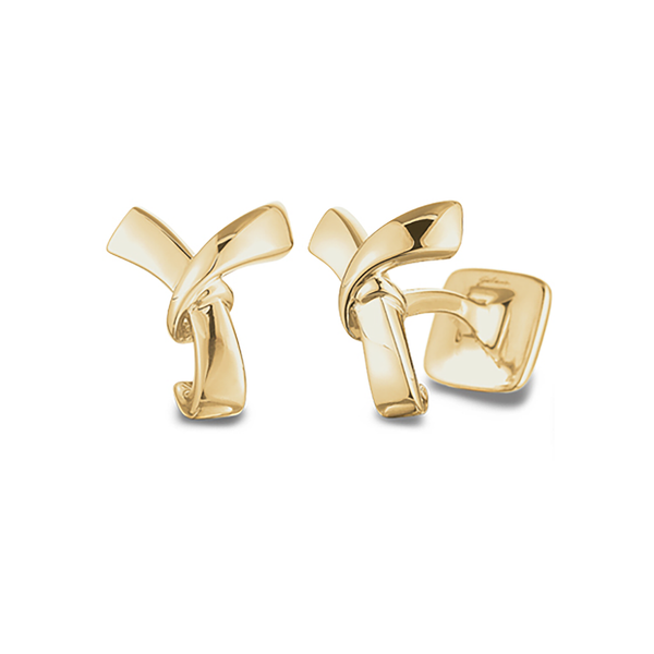 Signature Sterling Silver or Gold Men's Cufflink Letter Y