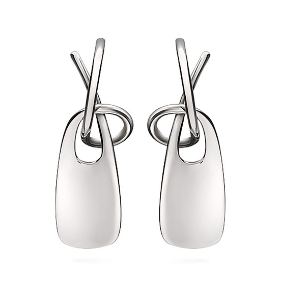 Twizzle Bombay Long Sterling Silver Earrings by Diana Vincent