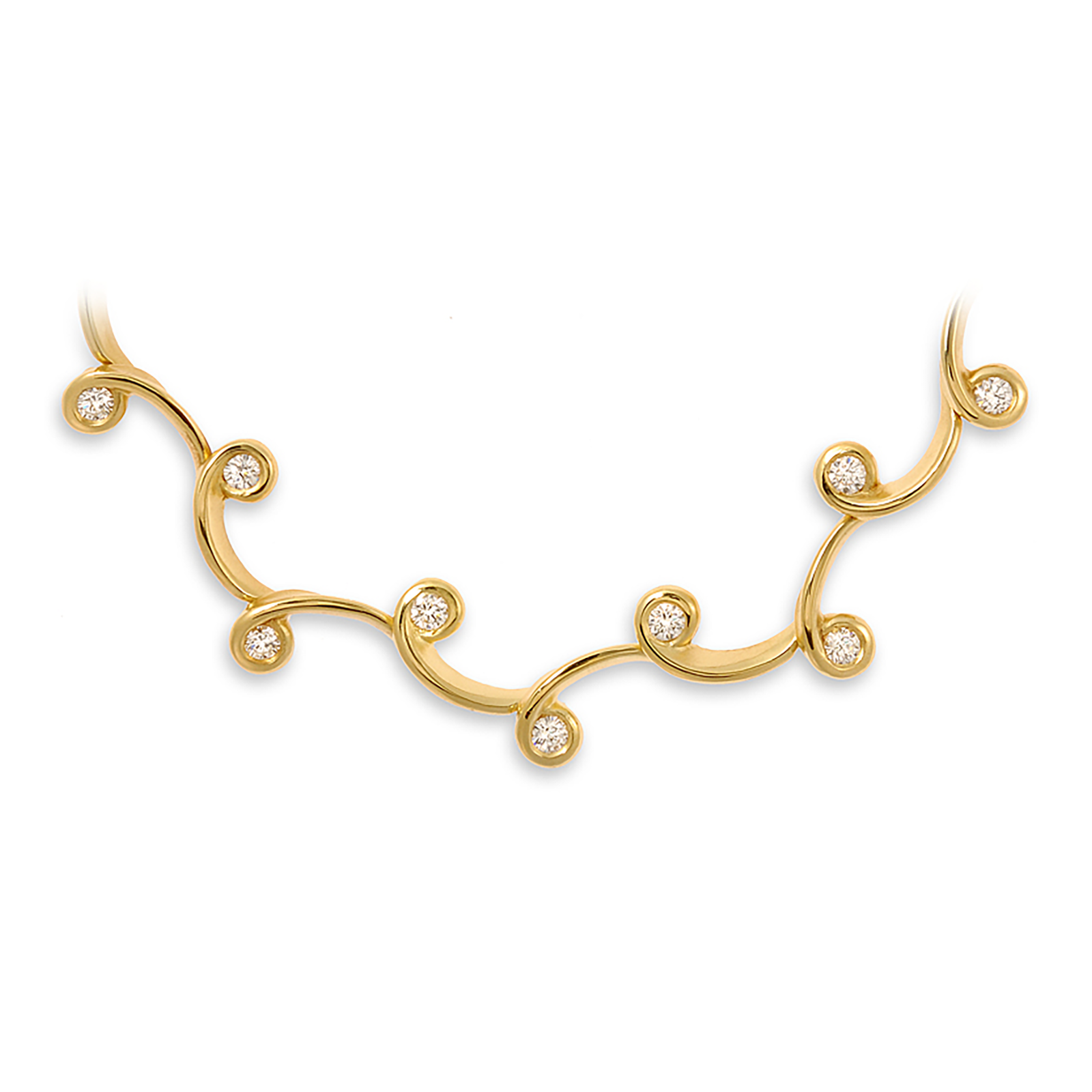 アクセサリー Victoria long necklace yellow gold 65 Long Fine Chain In Gold – Victoria Beckham Int