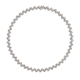Contour Diamond and White Gold Link Necklace by Diana Vincent