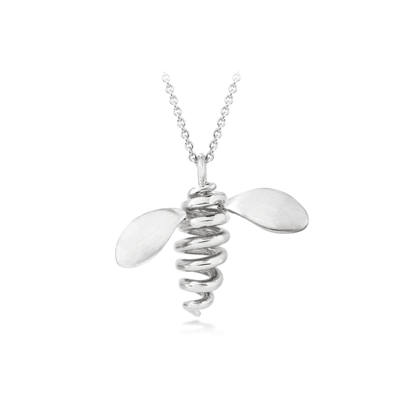Unique Bee Medium Sterling Silver Pendant by Diana Vincent