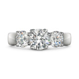 Entre Nous Diamond Three Stone Engagement Ring by Diana Vincent