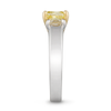 Entre Nous Yellow Diamond Three Stone Engagement Ring