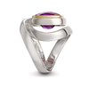 Designer Twizzle Amethyst and Sterling Silver Wrap Ring by Diana Vincent