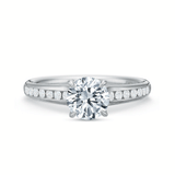 Shop the Classic Diamond Engagement Ring with Channel set Diamond Band Online