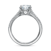 Shop the Diamond Engagement Ring with Tapered Diamond Pave Shank Online