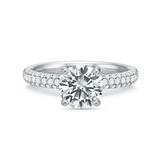 Shop the Diamond Platinum Micro Pave Engagement Ring Online