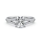 Shop the Diamond Engagement Ring with Split Diamond Band Online