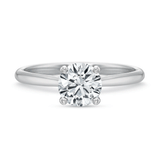 Shop the Classic Diamond Solitaire Four Prong Platinum Engagement Ring Online