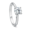 Shop the Classic Diamond Solitaire Four Prong Platinum Engagement Ring Online