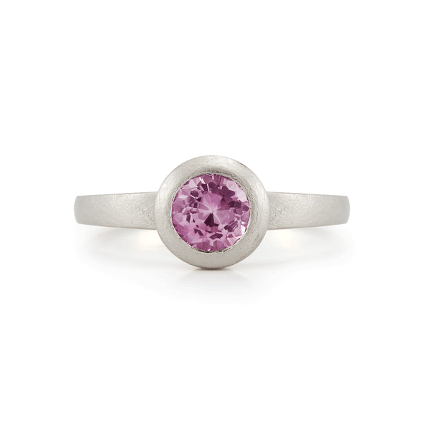 Shop the Original Natural Bi-Color Pink Sapphire Alternative Engagement Ring in White Gold Online