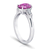 hop the Classic Pink Sapphire and Diamond Platinum Engagement Ring Online