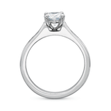 hop the Classic Diamond Four Prong Engagement Ring with Petite Diamond Band Online