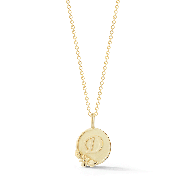 Shop the Yellow Gold Initial D Pendant Online