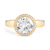 Shop the Original Yellow Gold Diamond Halo Engagement Ring Online