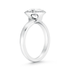 Shop the Oval Diamond Halo Engagement Ring in Platinum Online